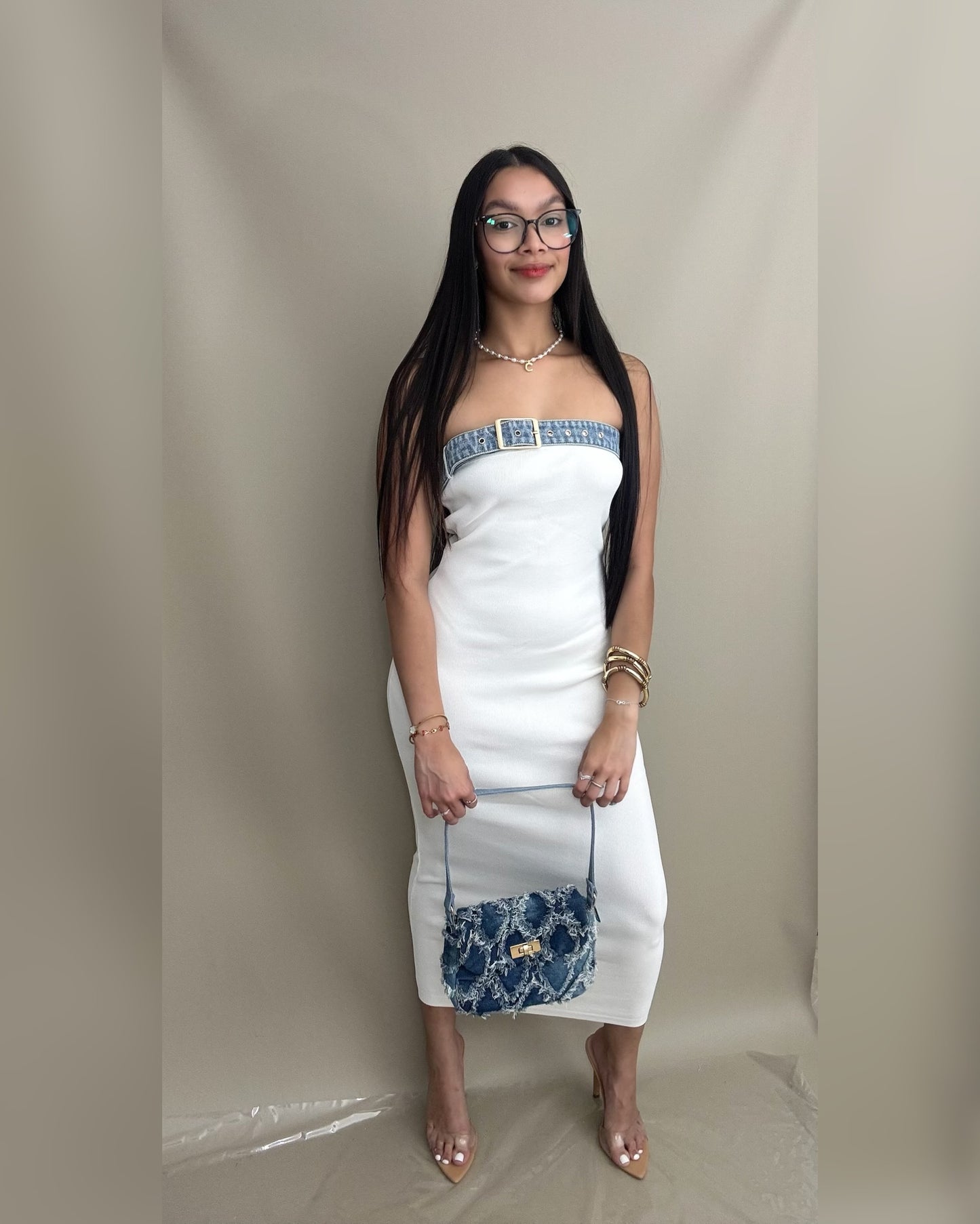 White Midi Dress
