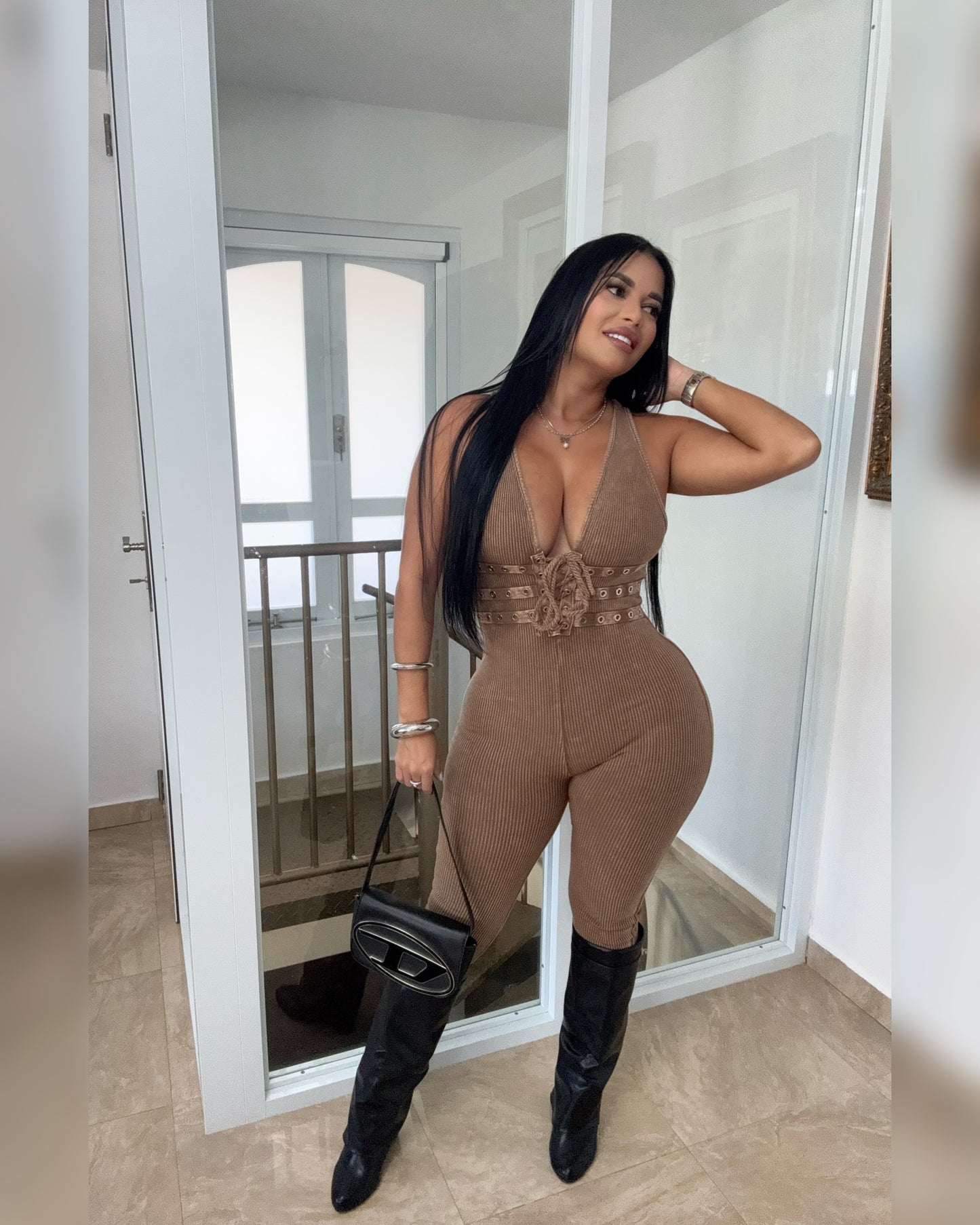 Brown Jumpsuit