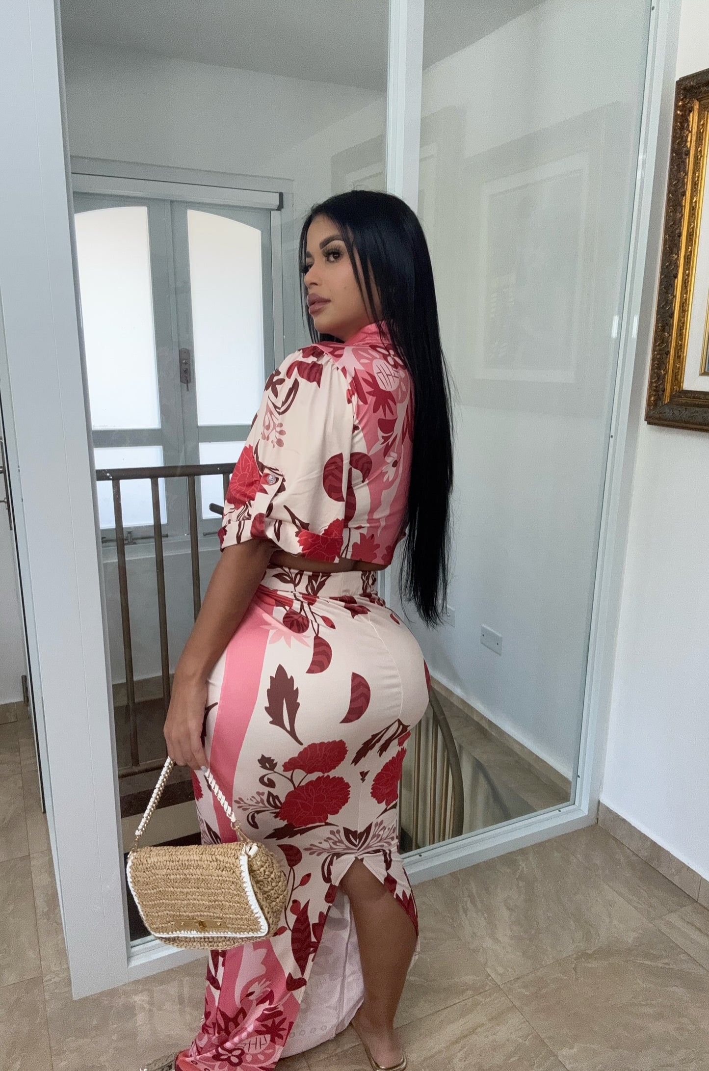 Flower Skirt Set