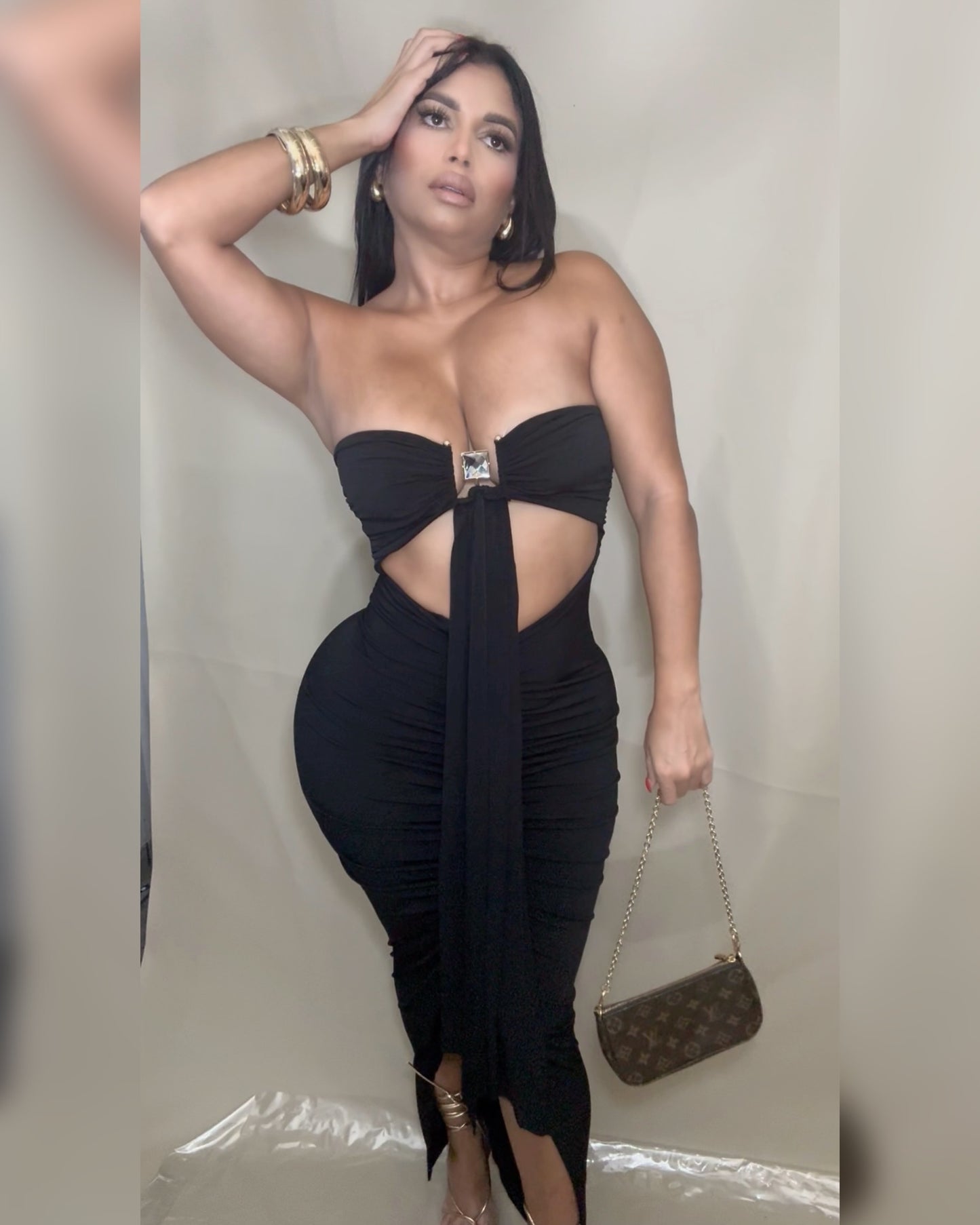 Black midi Dress