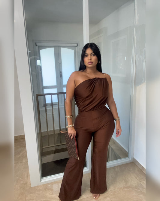 Mocha Glam Jumpsuit 🤎