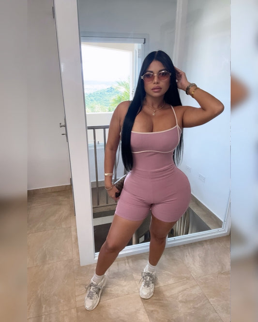 Romper Mauve Cream✨