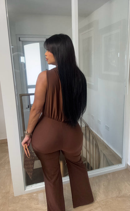 Mocha Glam Jumpsuit 🤎
