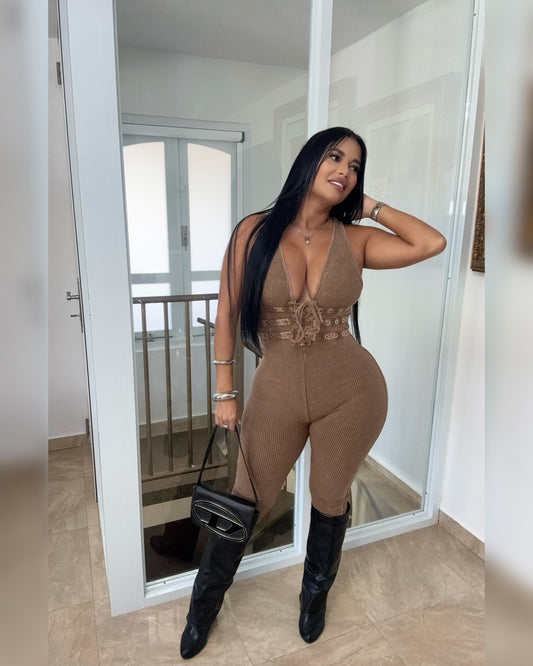 Brown Jumpsuit