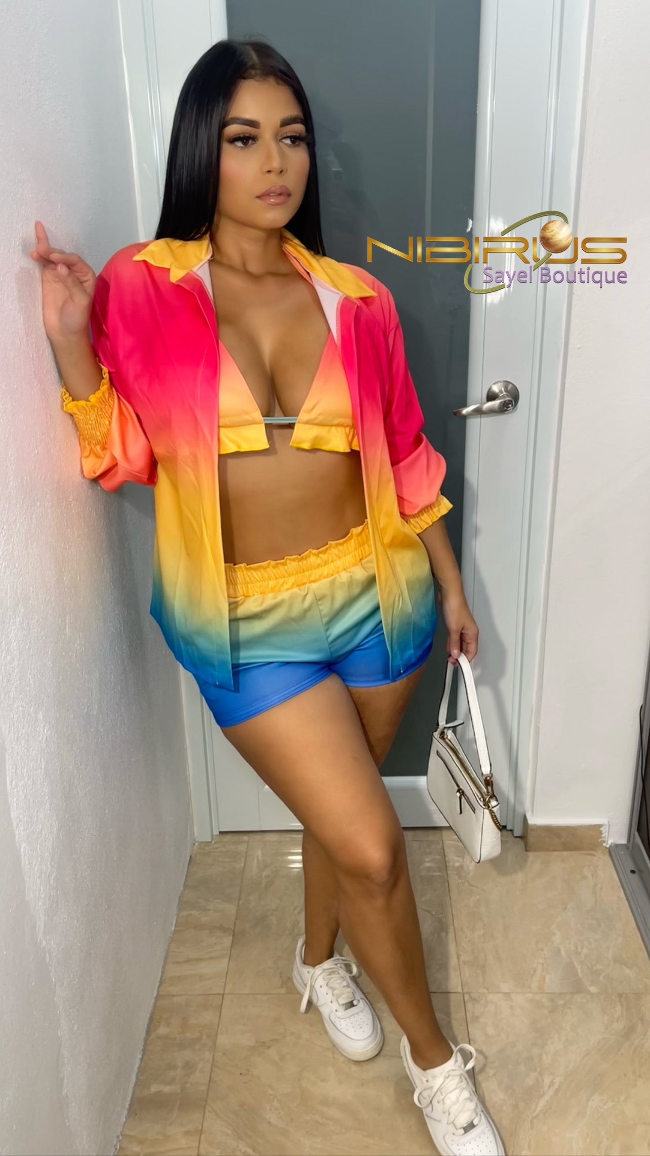 Colorful shorts set