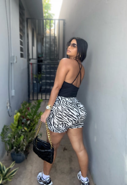 Zebra Shorts Set