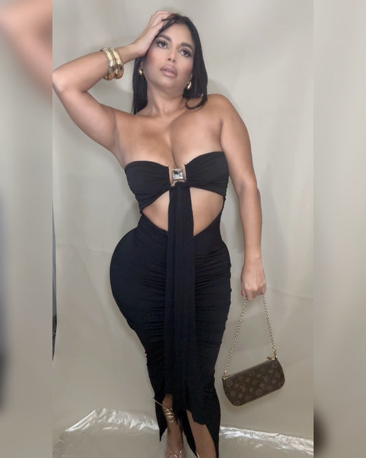 Black midi Dress